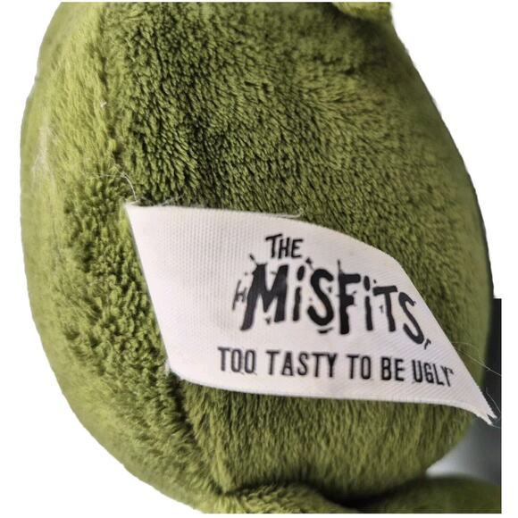 The Misfits Vampire Pear Too Tasty to Be Ugly Soft Green Plush 12" - Picture 5 of 7